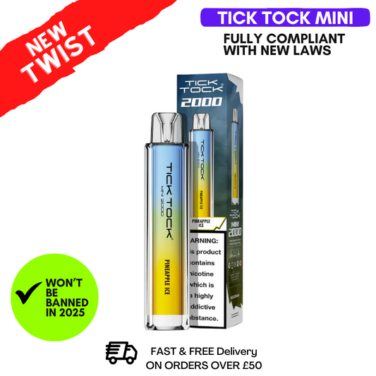 Ananas-Eis Tick Tock Mini 2000 Puff Kit
