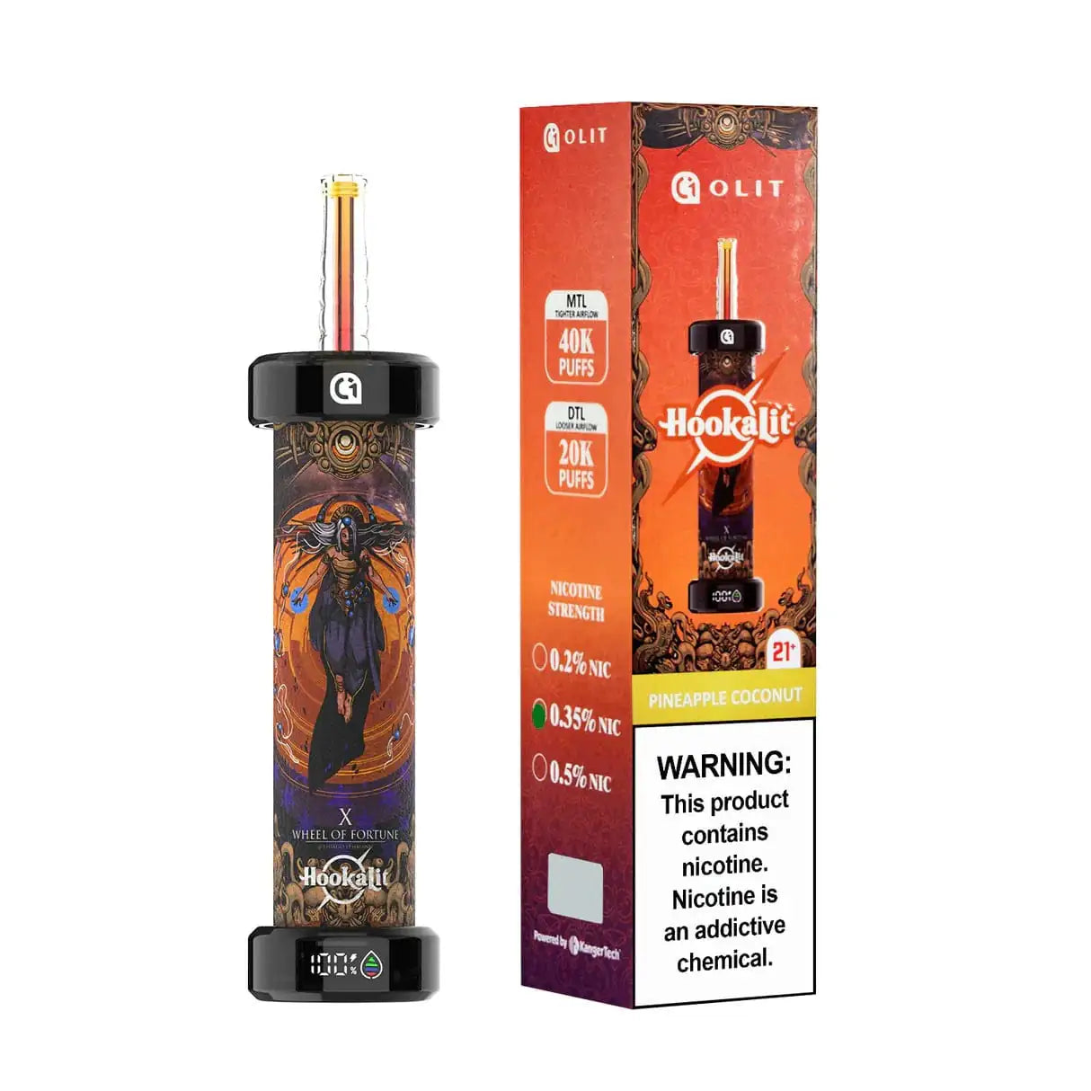 Pineapple Coconut - Olit Hookalit 40K Disposable E-Hookah