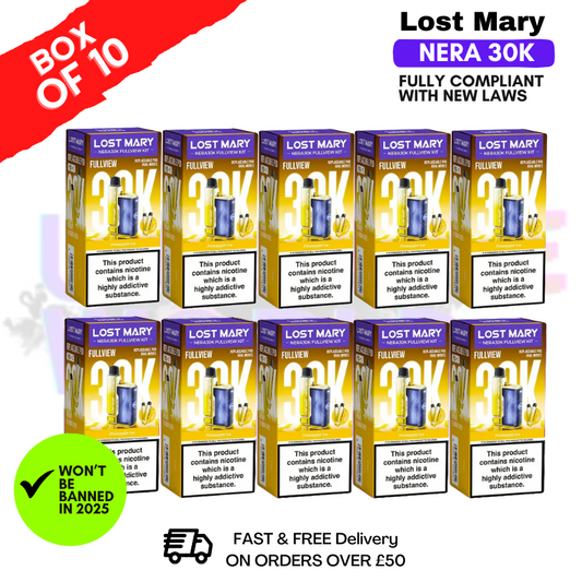 Ananas-Eis Lost Mary NERA 30K Puff Box Of 10
