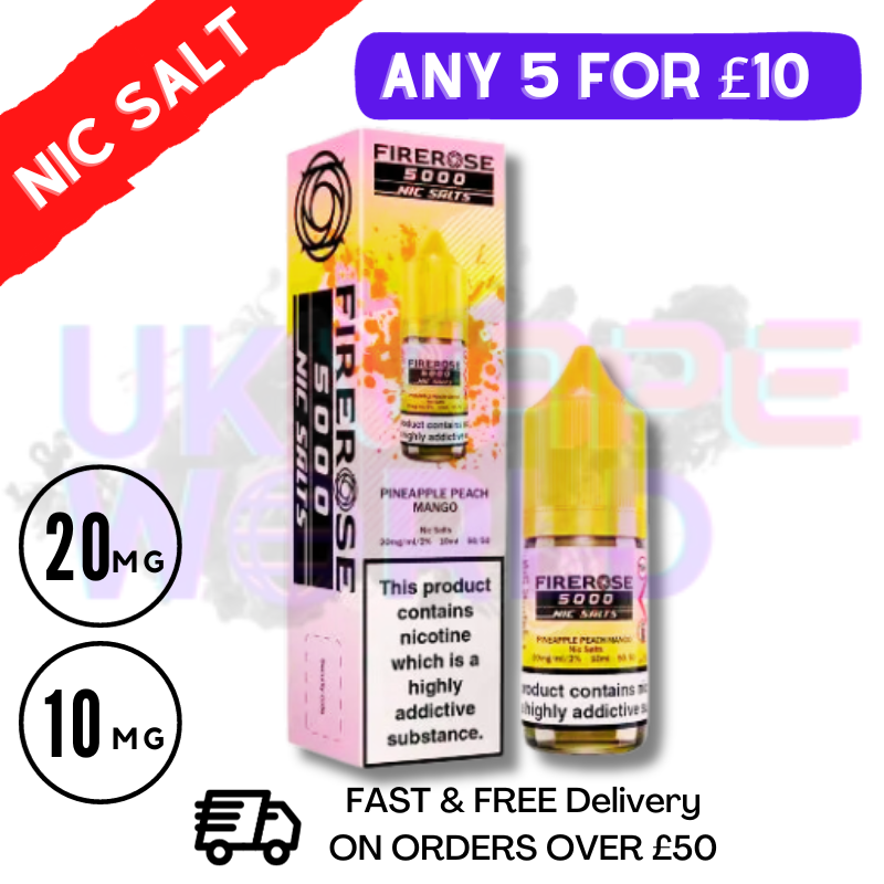 Fizzy Gummy Firerose 5000puff 10ML Nic Salt