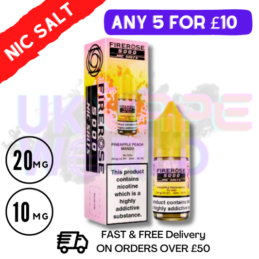 Fizzy Gummy Firerose 5000puff 10ML Nic Salt