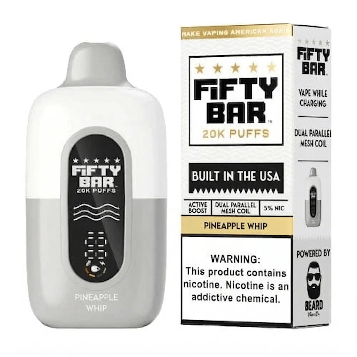 Pineapple Whip - Fifty Bar 20K Disposable Vape