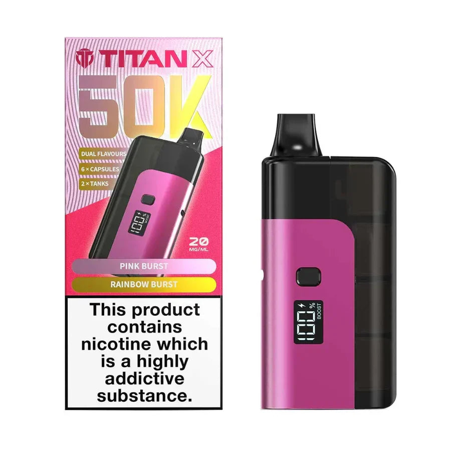 Titan X 50K Prefilled Pod Kit - Box of 5
