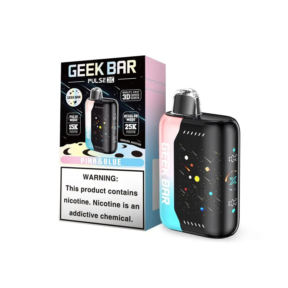 Pink & Blue - Geek Bar Pulse X 25K Disposable Vape
