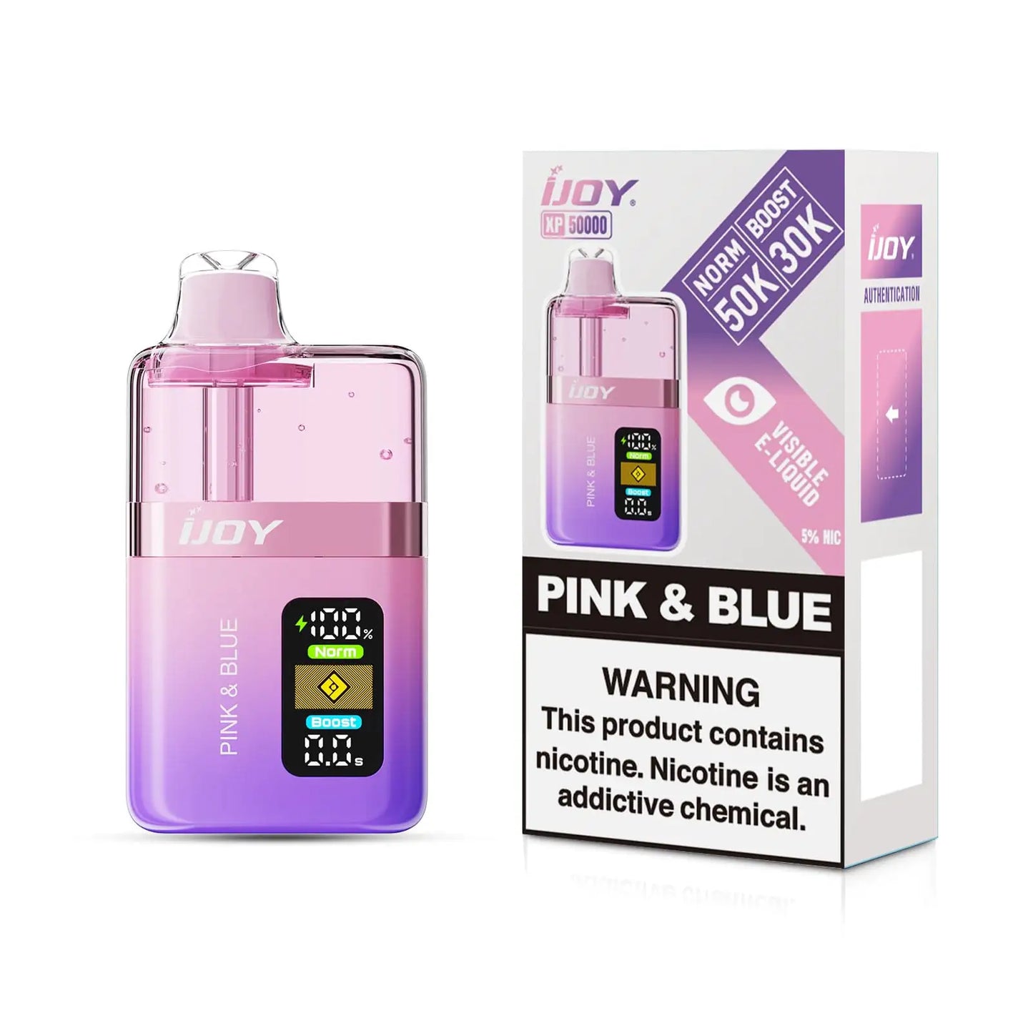 Pink & Blue - iJoy XP50000 Disposable Vape