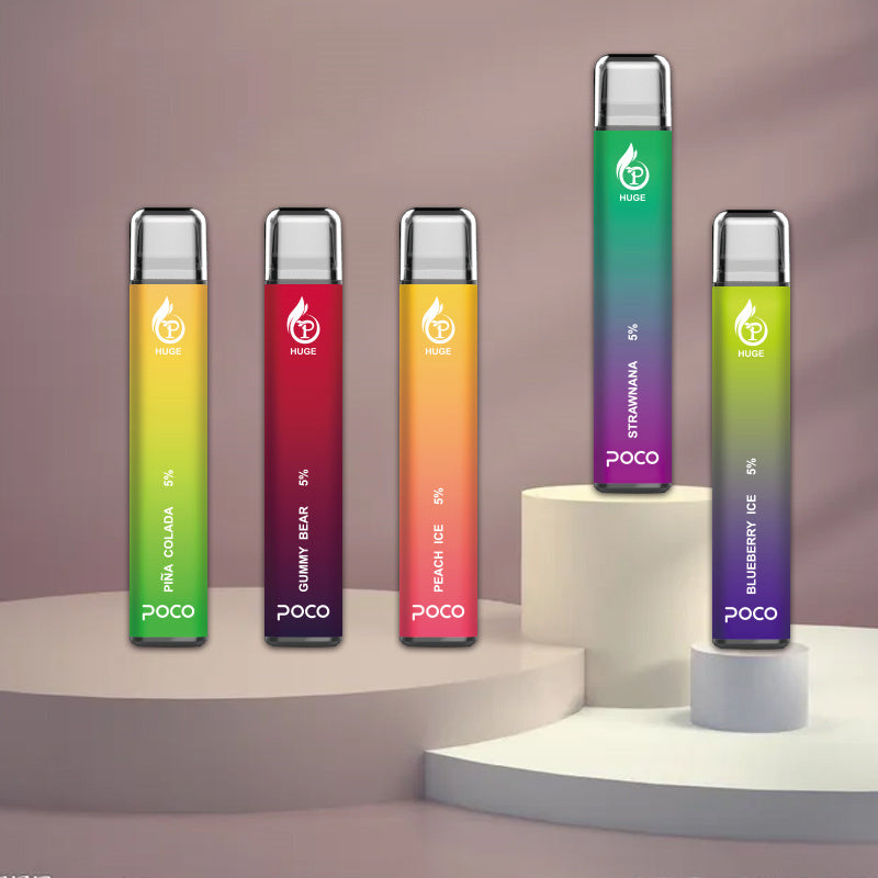 Poco Huge 5000 Züge – 15 ml, 5 % Nikotinsalz, 10 Geschmacksrichtungen, wiederaufladbar 