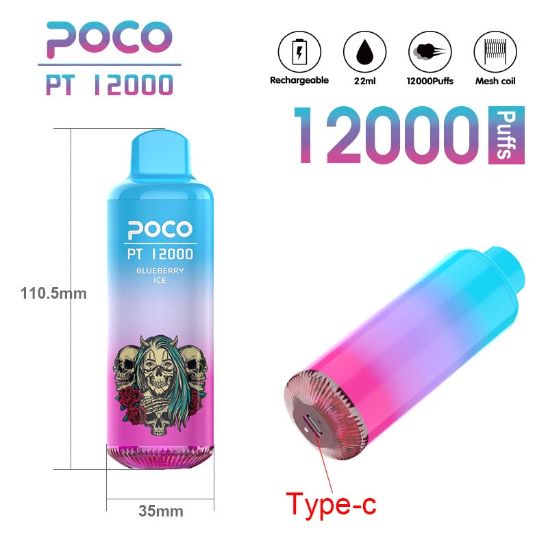 10000 Puff Disposable Vape - 20mL 5% Nic Salt. 10 Flavors