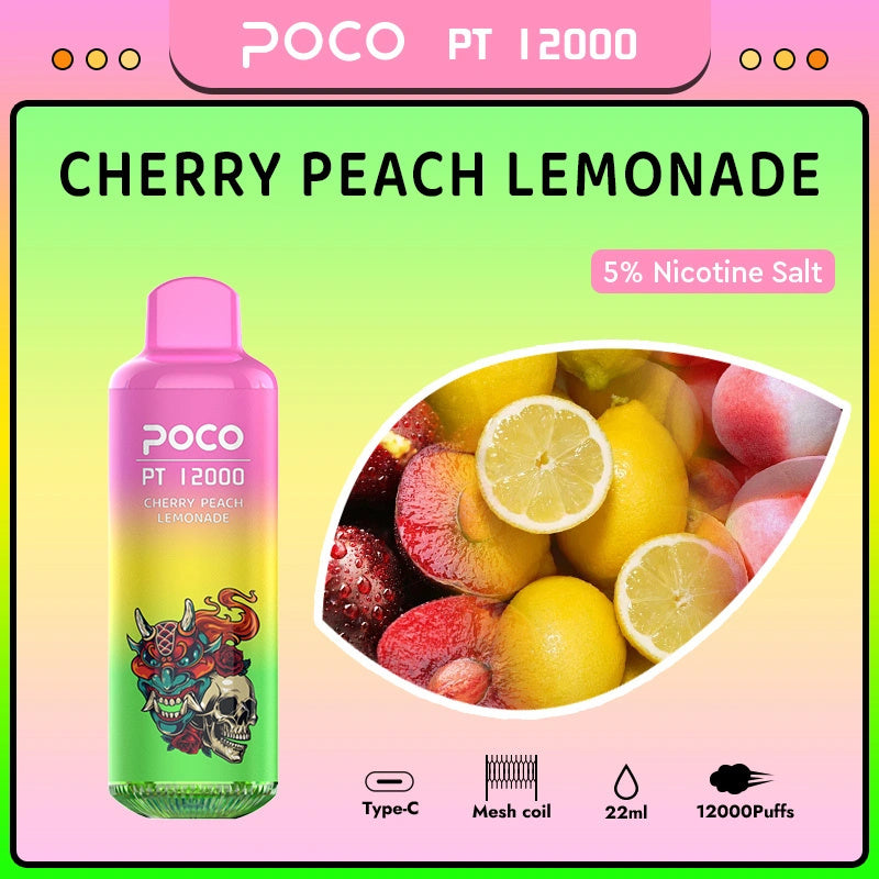 10000 Puff Disposable Vape - 20mL 5% Nic Salt. 10 Flavors