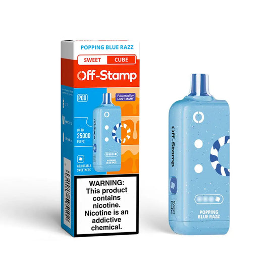 Popping Blue Razz - Off-Stamp Sweet Cube 25K Disposable Pod