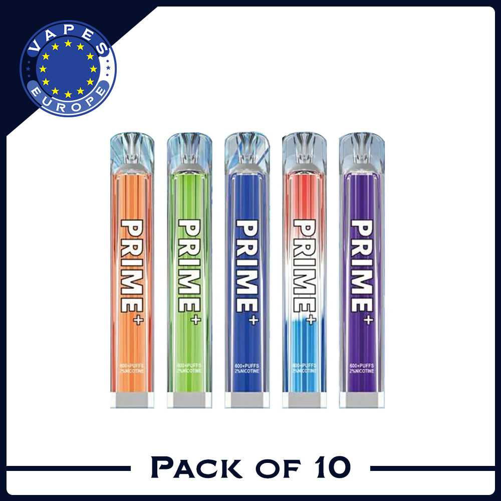 Prime Plus 600 Züge Einweg-E-Zigarette (10er-Packung)