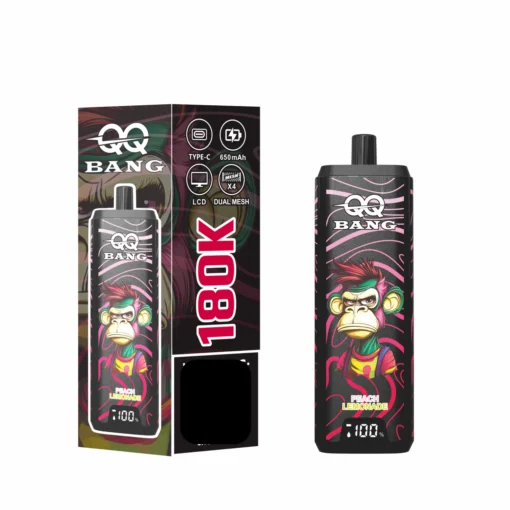 QQ BANG 180000 Puffs DSK070 4 In 1 180K Disposable Vapes Wholesale Bulk Buy Rechargeable LCD Screen