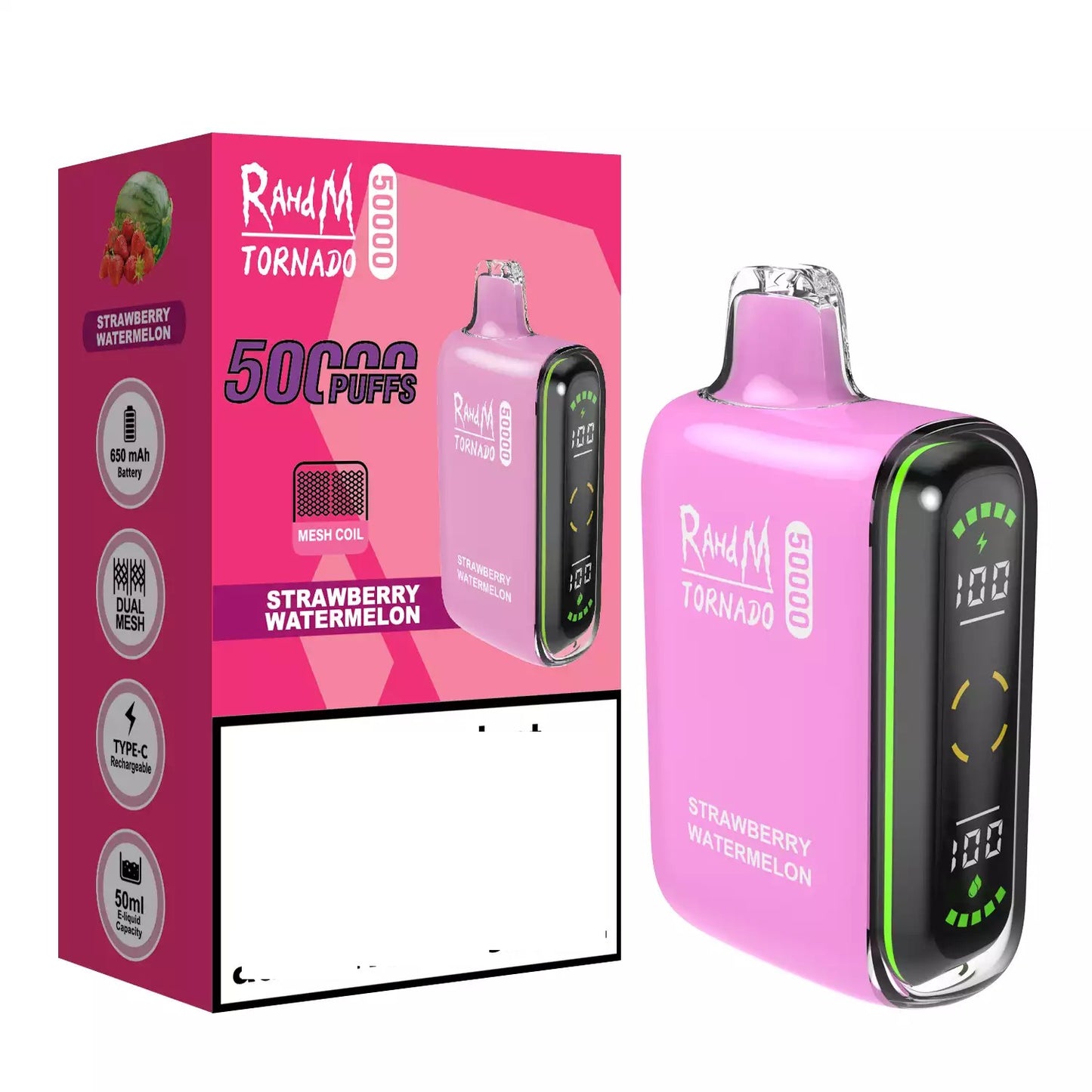 RAHDM Tornado 50000 Puffs Professional Wholesalers Disposable Vape Bulk Buy