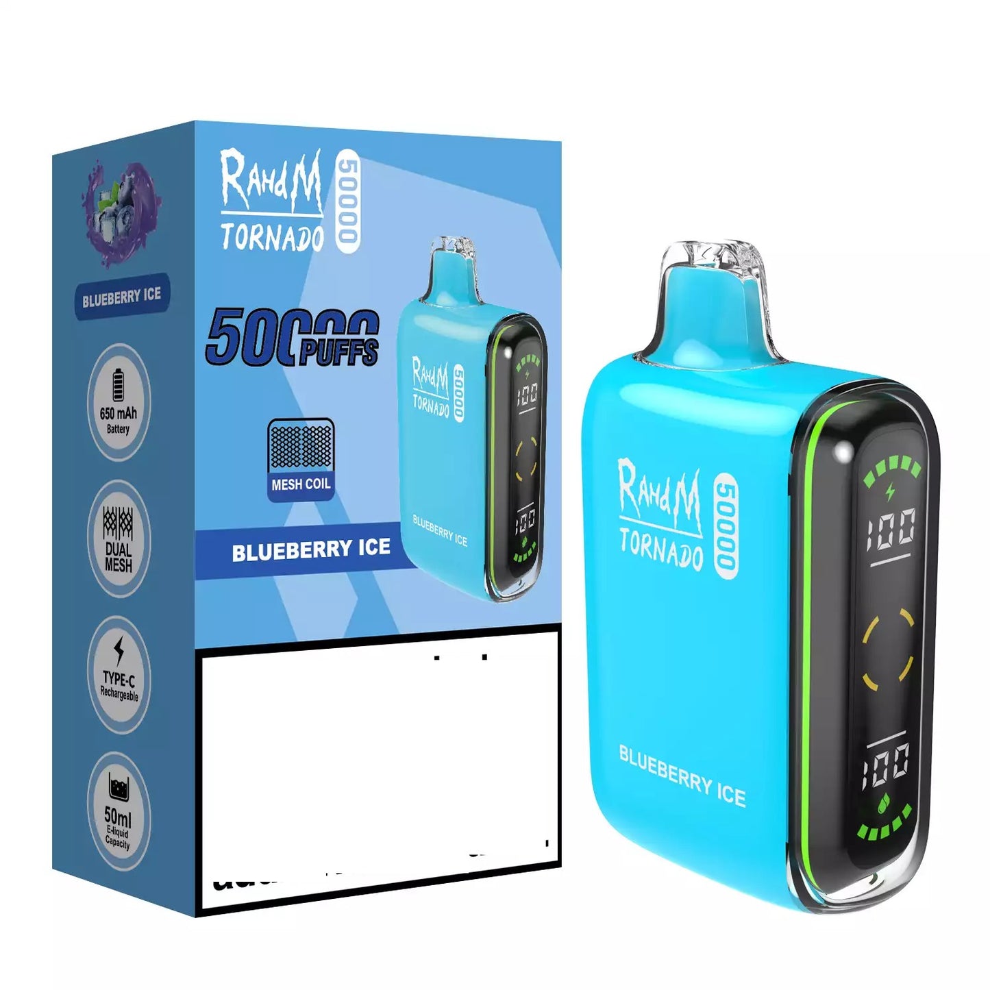 RAHDM Tornado 50000 Puffs Professional Wholesalers Disposable Vape Bulk Buy