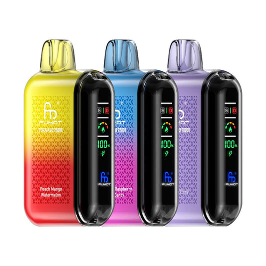 Fumot Tornado 20000 Züge – 20 ml, 5 % Nikotinsalz, 30 Geschmacksrichtungen, LCD-Display 