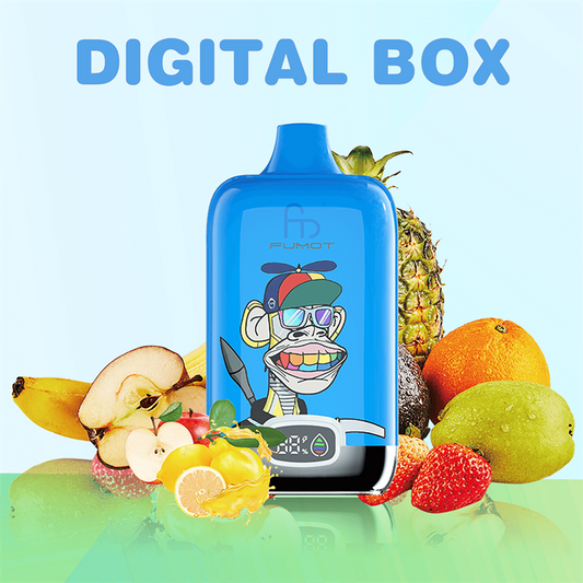 FUMOT DIGITAL BOX 12000 – 20 ml, 5 % Nikotinsalz, 16 Geschmacksrichtungen, LED-Display