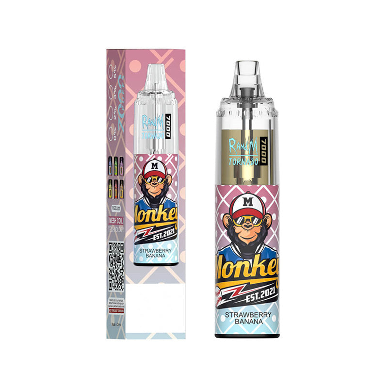 7000 Puffs Disposable Vape - RandM Tornado 14mL. RGB Lights. 56 Flavors