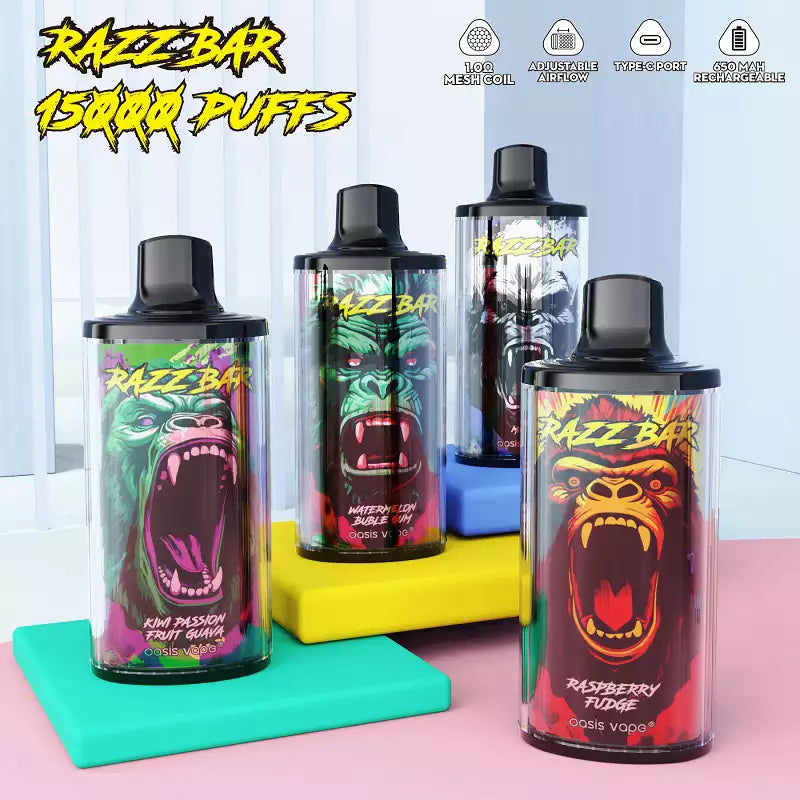 RAZZ BAR 15000 Puffs LCD Screen Bulk Buy Rechargeable Disposable Vapes Wholesale