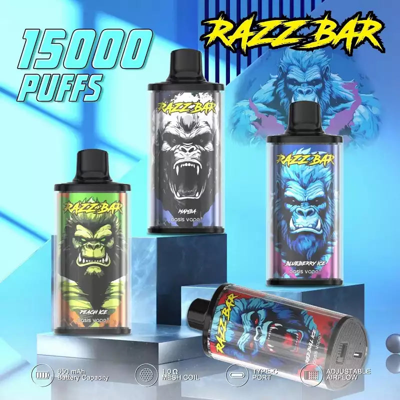 RAZZ BAR 15000 Puffs LCD Screen Bulk Buy Rechargeable Disposable Vapes Wholesale
