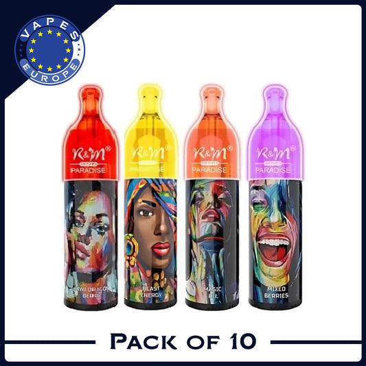 R&amp;M Paradise 10000 Puffs Einweg-E-Zigarette, 10er-Packung