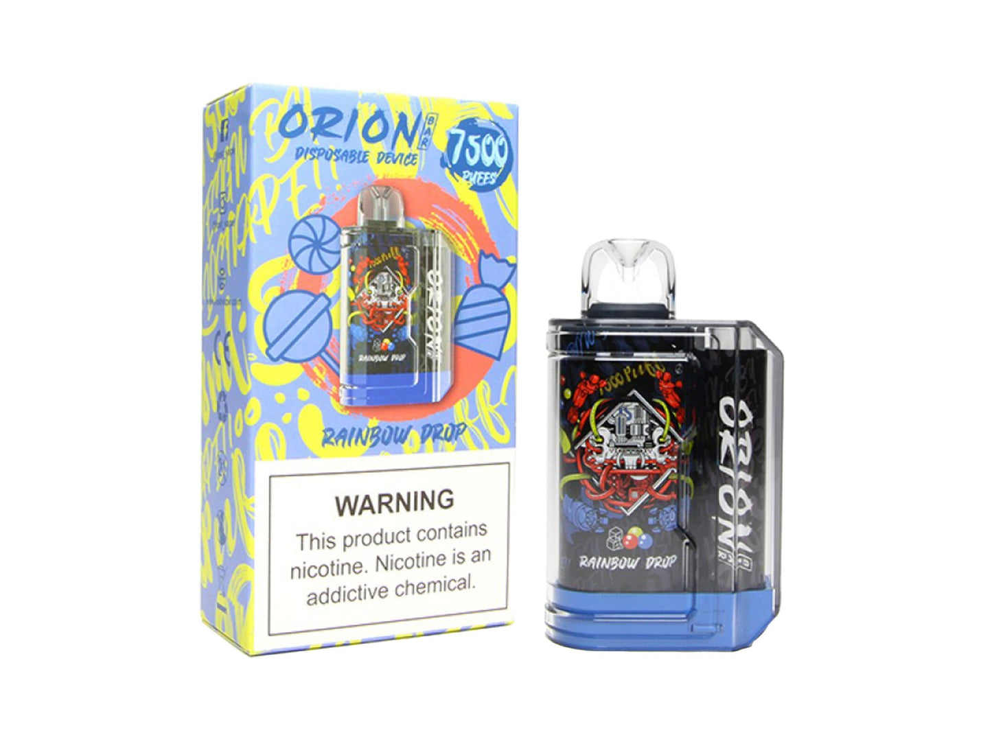 Rainbow Drop Lost Vape Orion Bar 7500