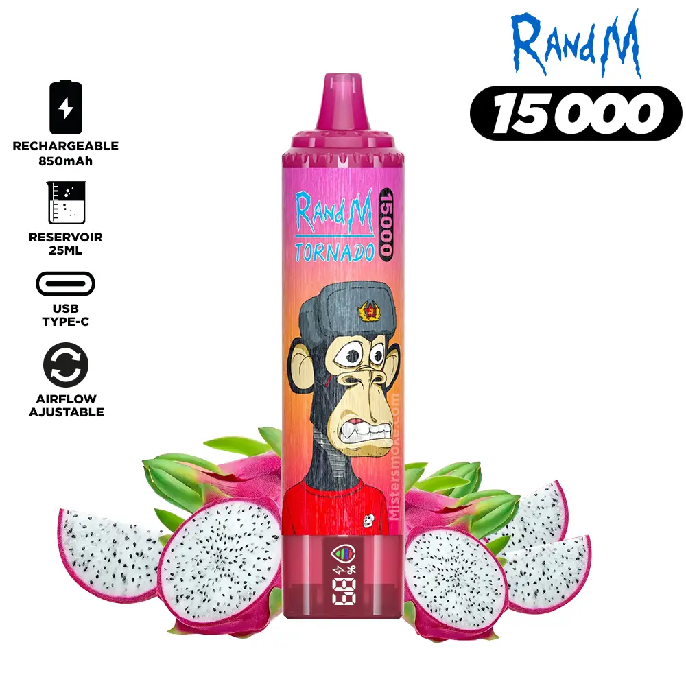 RandM Tornado 15000 Puffs Bulk Buy Rechargeable Disposable Vape Wholesale