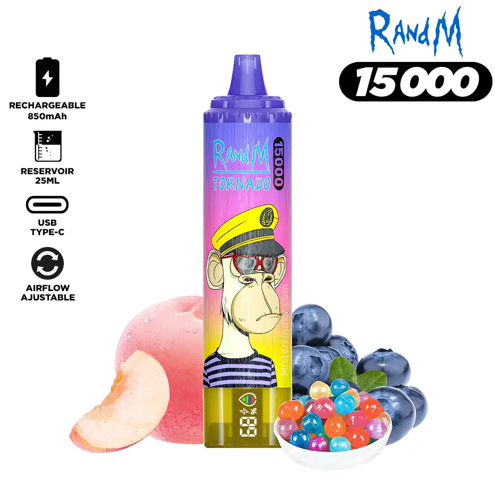 RandM Tornado 15000 Puffs Bulk Buy Rechargeable Disposable Vape Wholesale