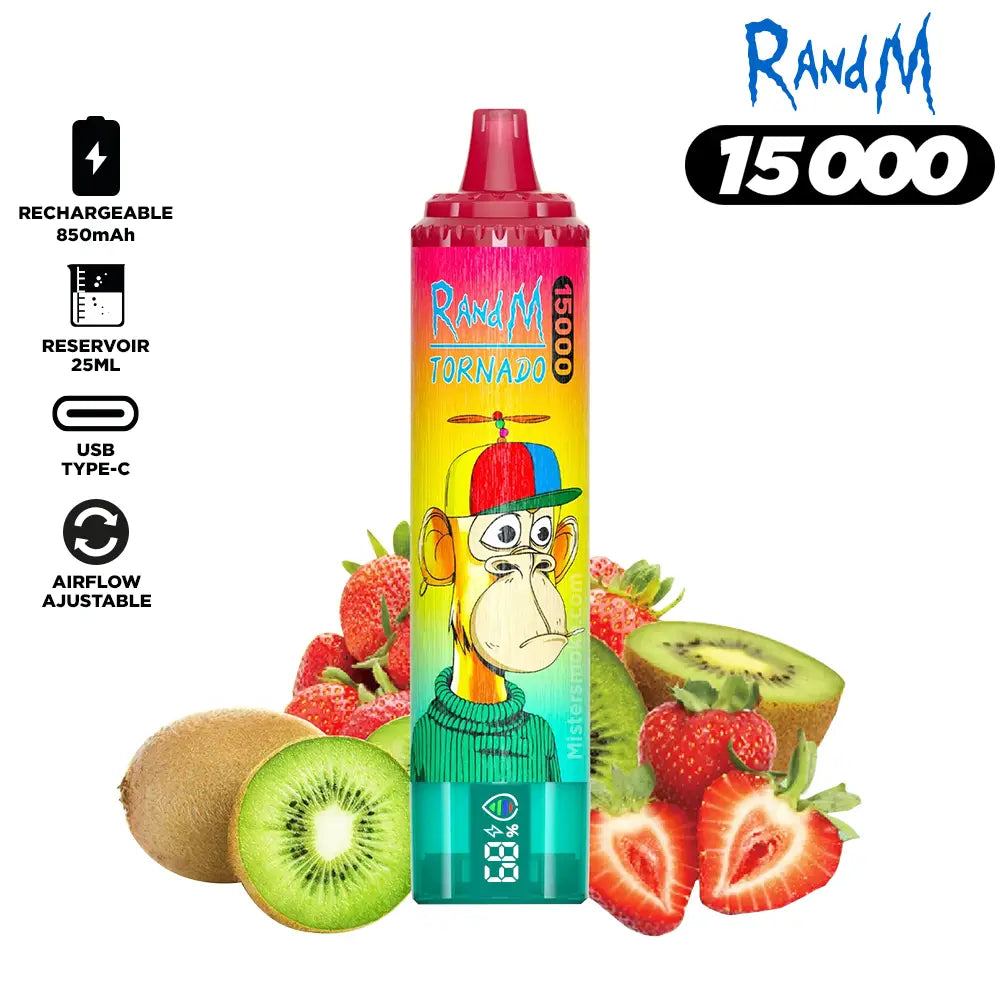RandM Tornado 15000 Puffs Bulk Buy Rechargeable Disposable Vape Wholesale