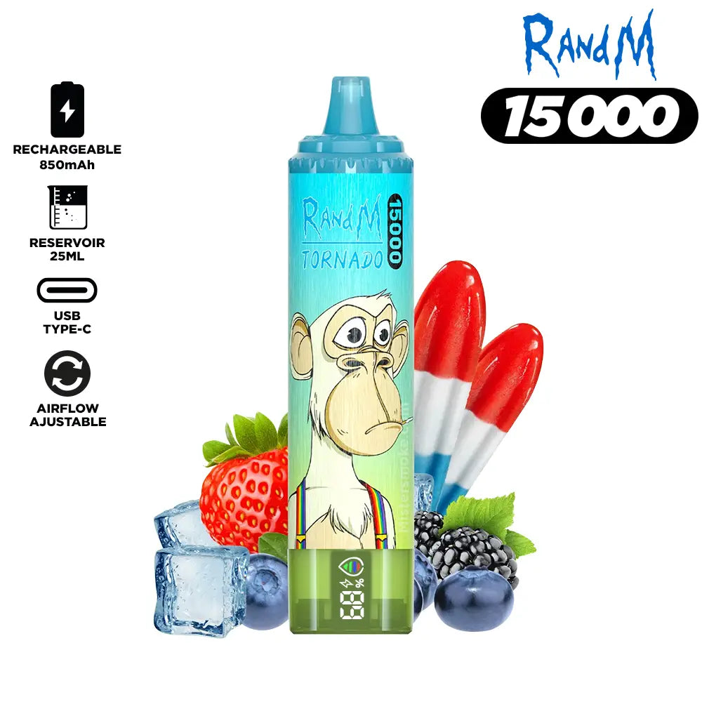 RandM Tornado 15000 Puffs Bulk Buy Rechargeable Disposable Vape Wholesale