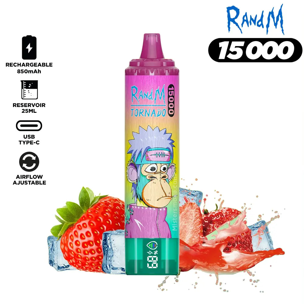 RandM Tornado 15000 Puffs Bulk Buy Rechargeable Disposable Vape Wholesale