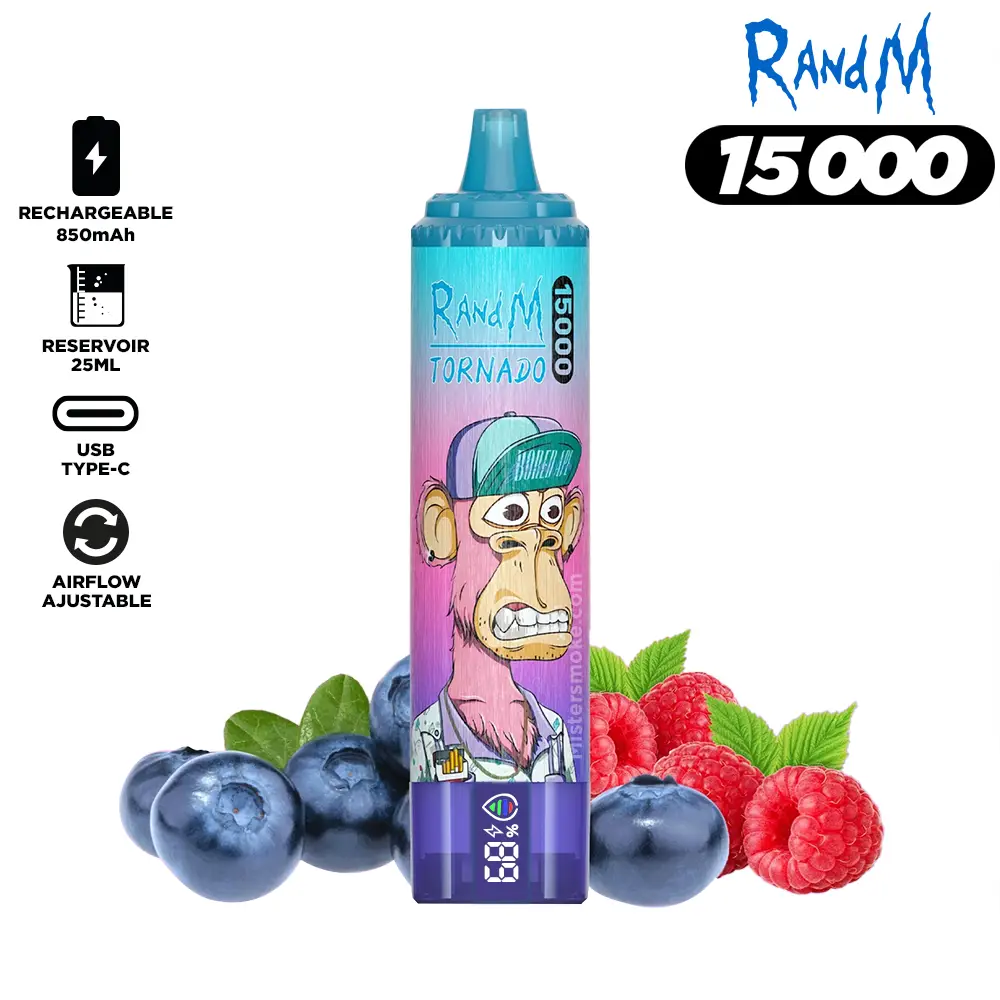 RandM Tornado 15000 Puffs Bulk Buy Rechargeable Disposable Vape Wholesale