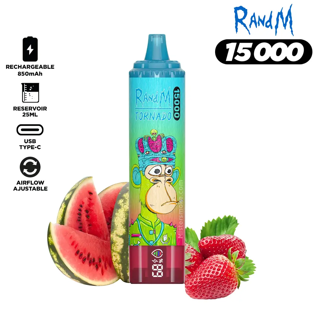 RandM Tornado 15000 Puffs Bulk Buy Rechargeable Disposable Vape Wholesale