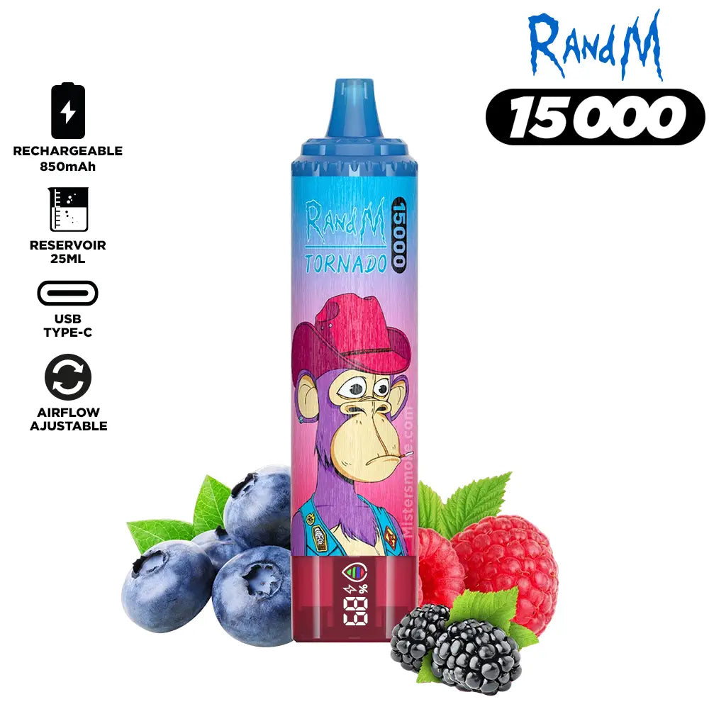 RandM Tornado 15000 Puffs Bulk Buy Rechargeable Disposable Vape Wholesale