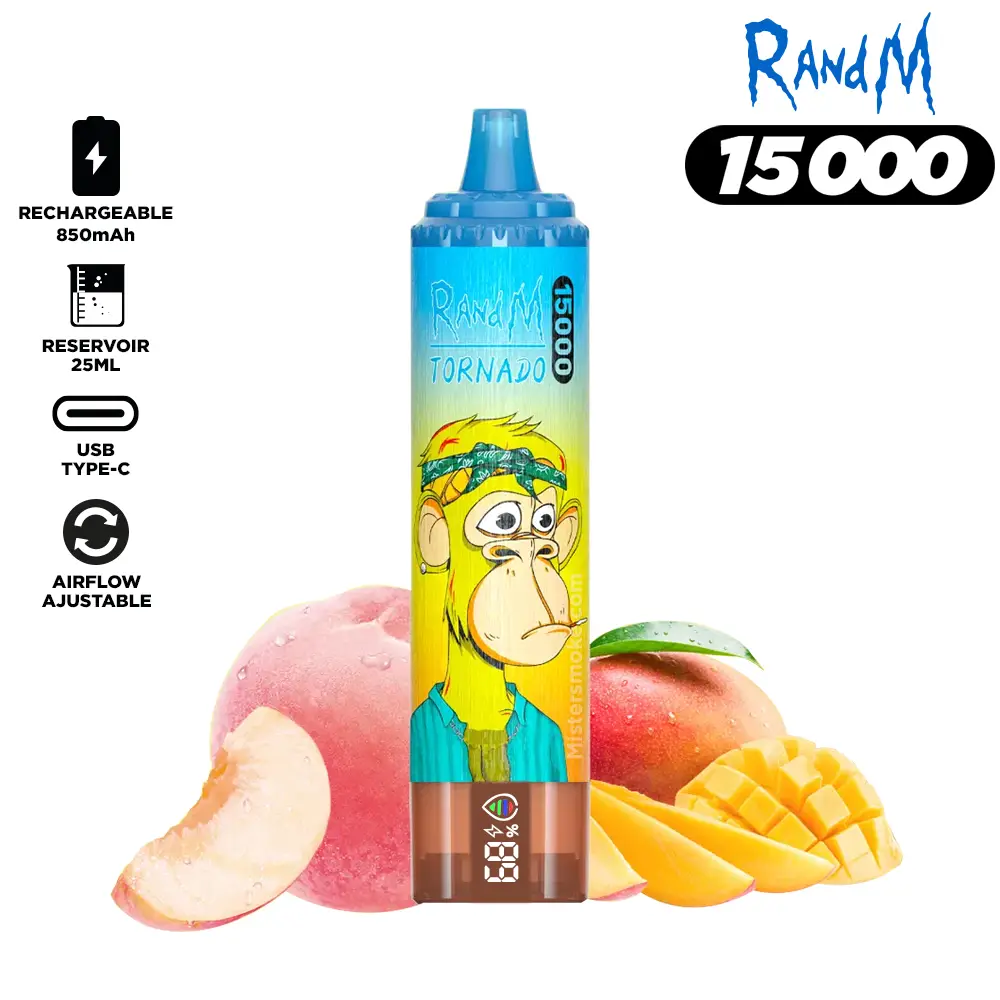 RandM Tornado 15000 Puffs Bulk Buy Rechargeable Disposable Vape Wholesale