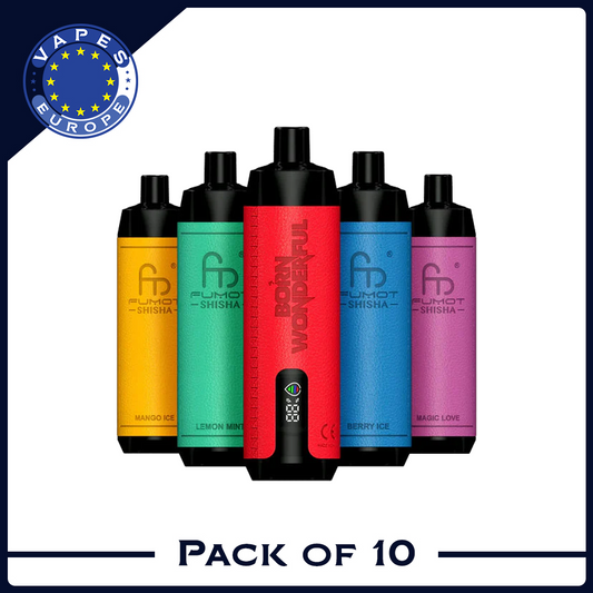 RandM Shisha 10000 Züge Einweg-E-Zigarette (10er-Packung)