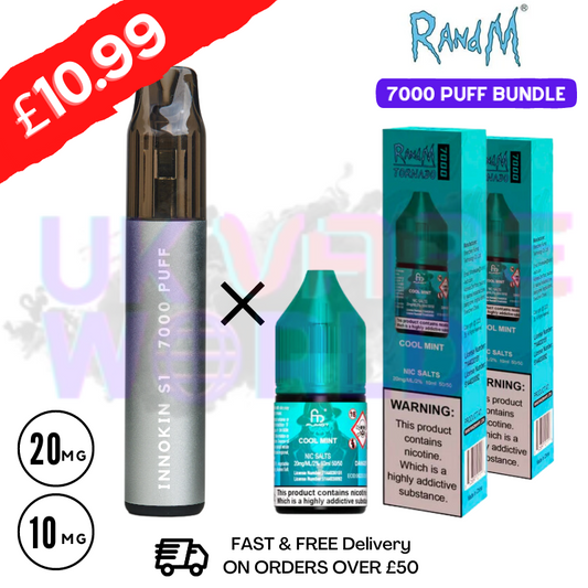COOL MINT - RandM Tornado 7000 Puff (Nachfüllpaket) Kit