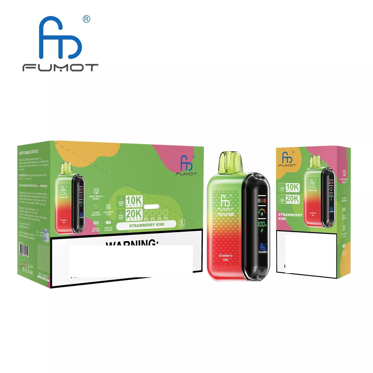 RandM FUMOT TORNADO 20000 Puffs Digital Screen Bulk Buy Rechargeable Disposable Vapes Wholesale