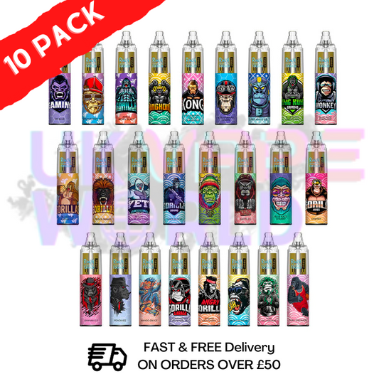 Packung mit 10 Stück – R&amp;M Tornado 7000 Puff Bar R und M Vape Pen
