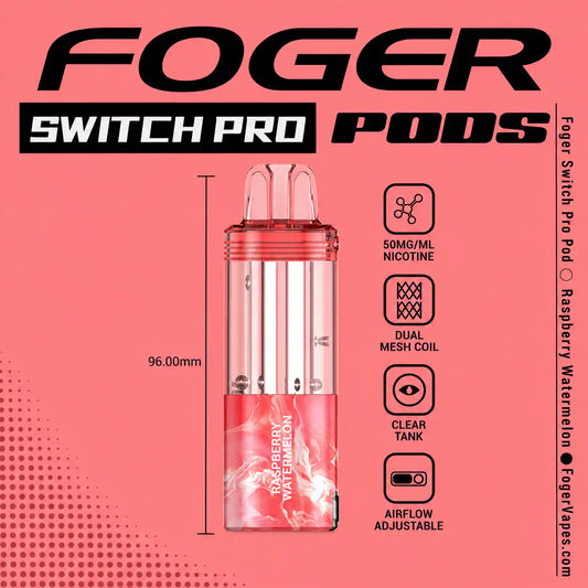 Raspberry Watermelon - Foger Switch Pro 30K Disposable Pod