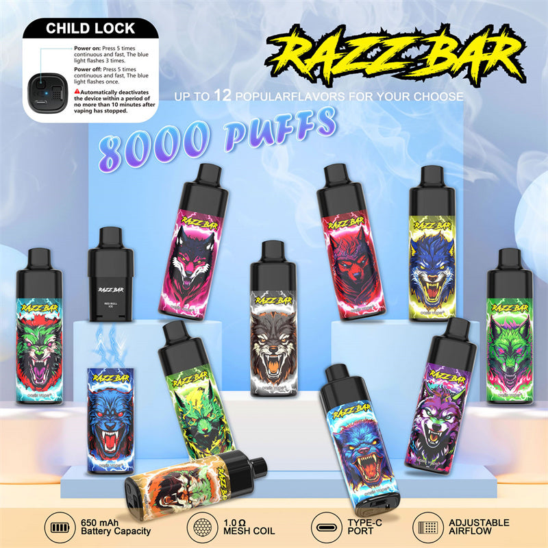 650mAh Rechargeable Vape - 3.8V Output. 1.0Ω Mesh Coil. Type-C