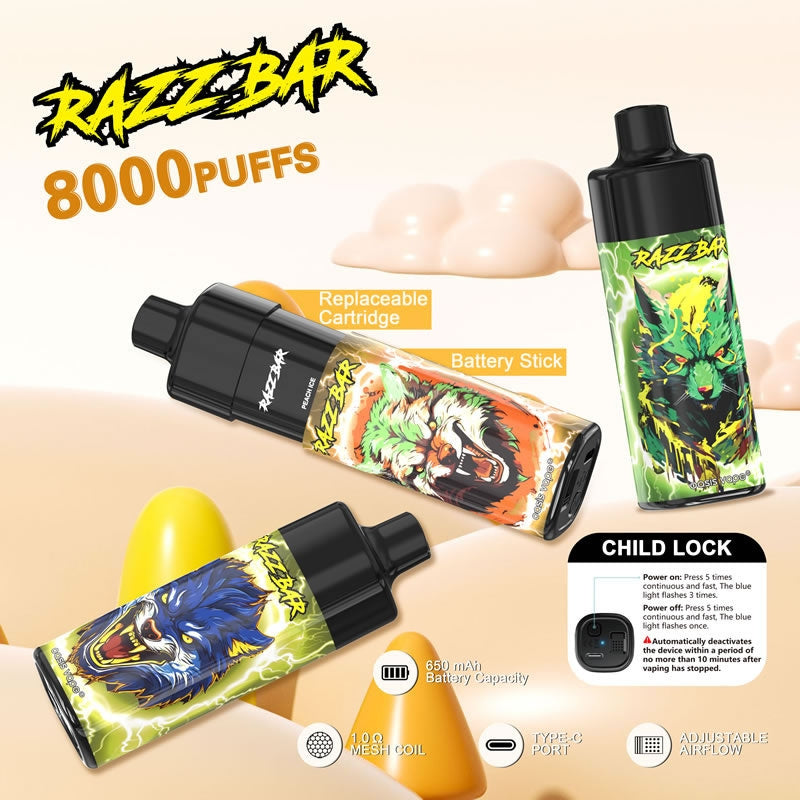 650mAh Rechargeable Vape - 3.8V Output. 1.0Ω Mesh Coil. Type-C