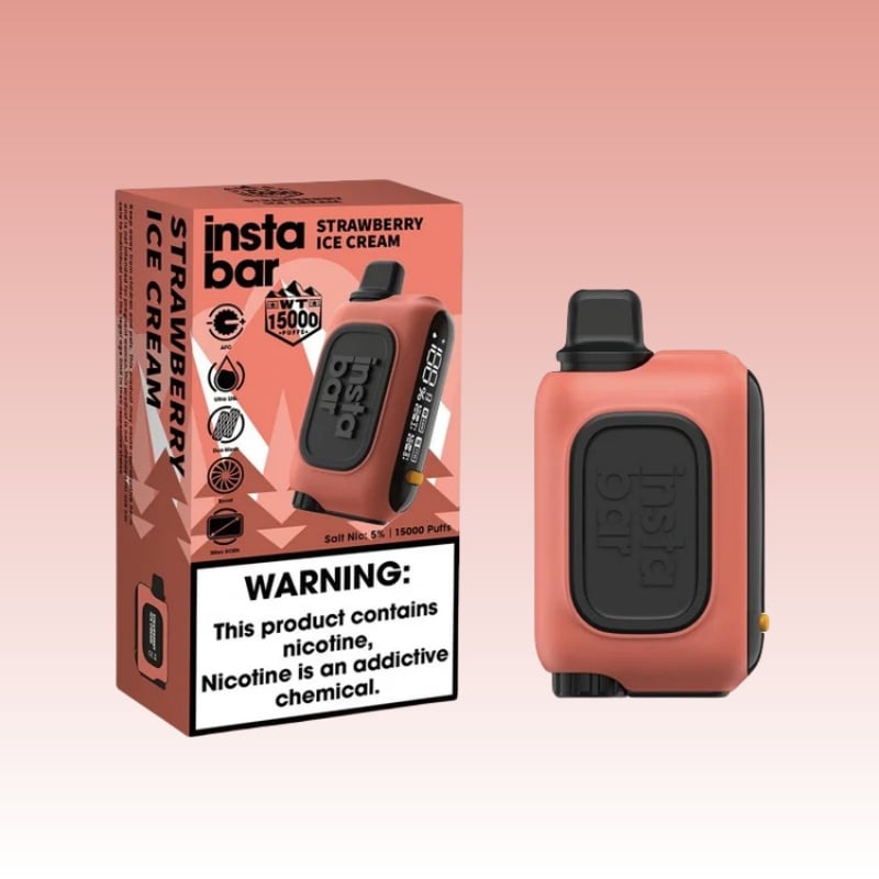 Rechargeable Insta Bar WT15000 Puffs Mesh Coil Disposable Vape 3% Nicotine