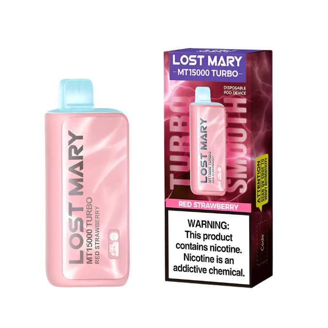 Red Strawberry Lost Mary MT15000 Turbo