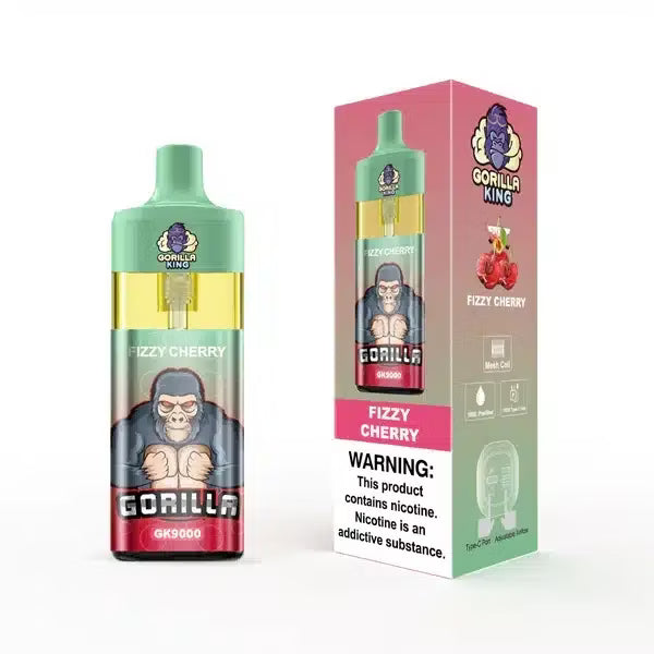 Reymont Gorilla King 9000 Puffs bood best-bejgħ bull lush ice tyson evo dc2500 70k sd vape 100000 atomizer vape