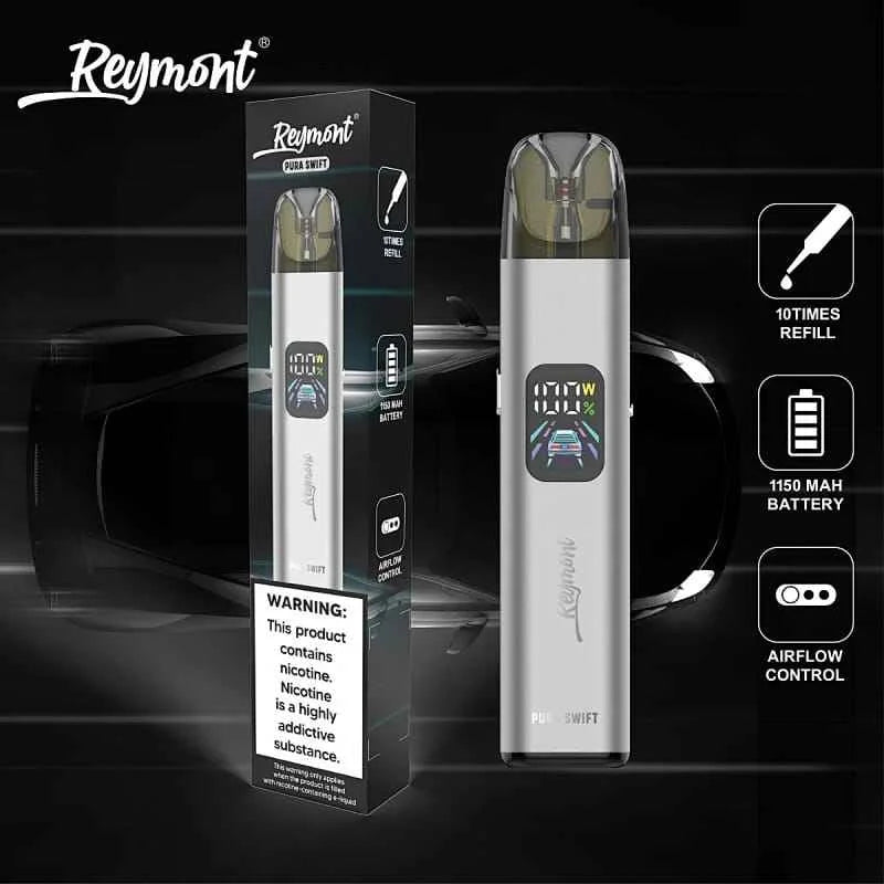 Reymont Pura Swift Pod Kit 30W-1150mAh Battery, 2ml E-liquid