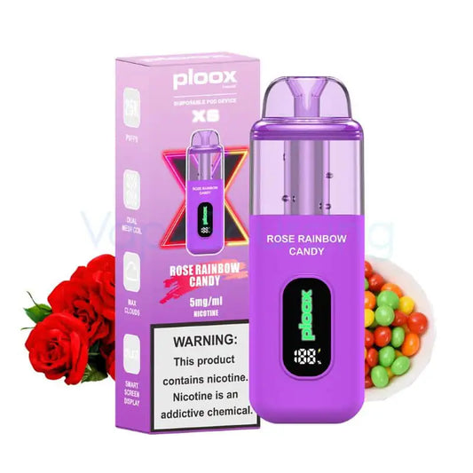 Rose Rainbow Candy - Ploox XS 25k Disposable E-Hookah