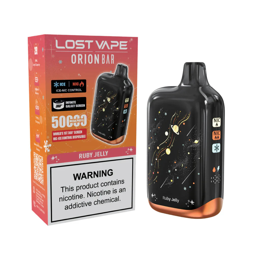 Ruby Jelly Lost Vape Orion Bar 50K Nic & Ice