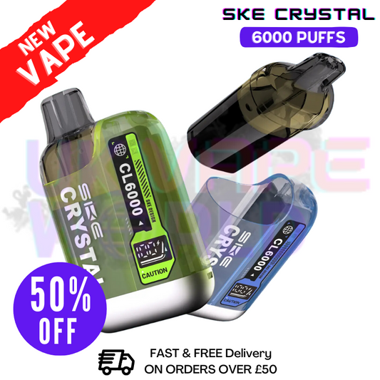SKE Crystal 6K Puff Bar CL6000 Austauschset - NUR 9,99 £