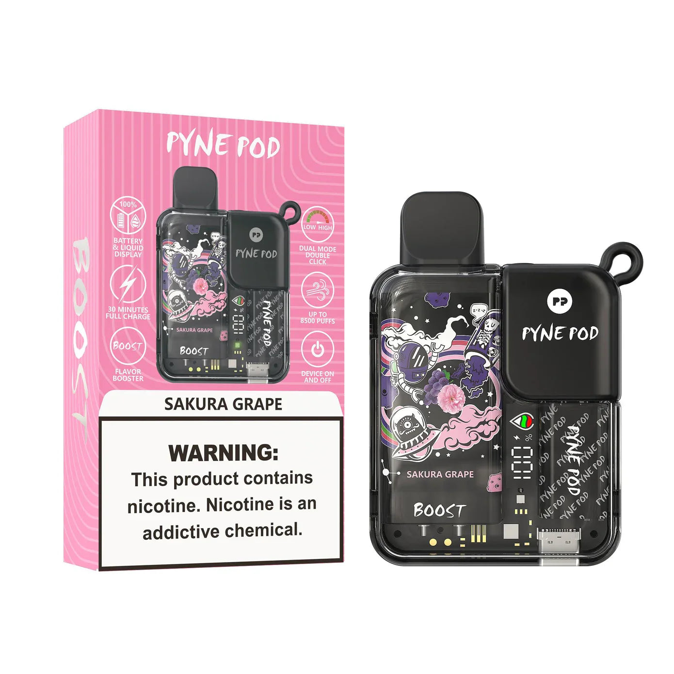 Sakura Grape Pyne Pod Boost 8500
