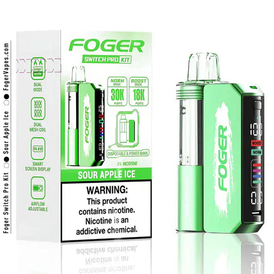 Sour Apple Ice - Foger Switch Pro 30K Disposable Kit