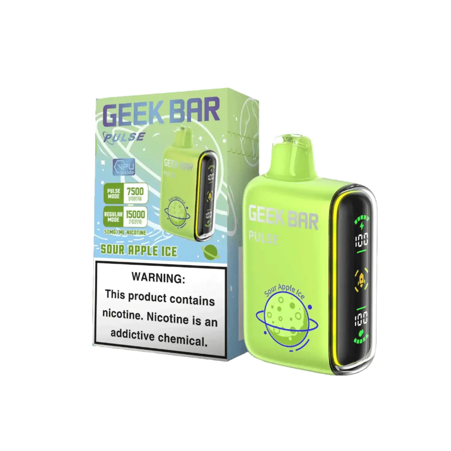 Sour Apple Ice - Geek Bar Pulse 15k Disposable Vape
